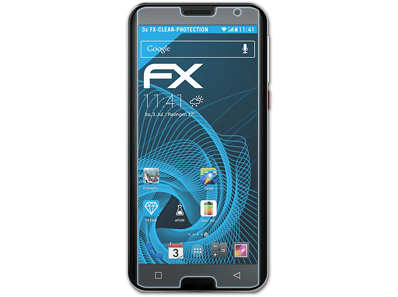 ATFOLIX 3x FX-Clear Displayschutz(für Emporia Smart.5)