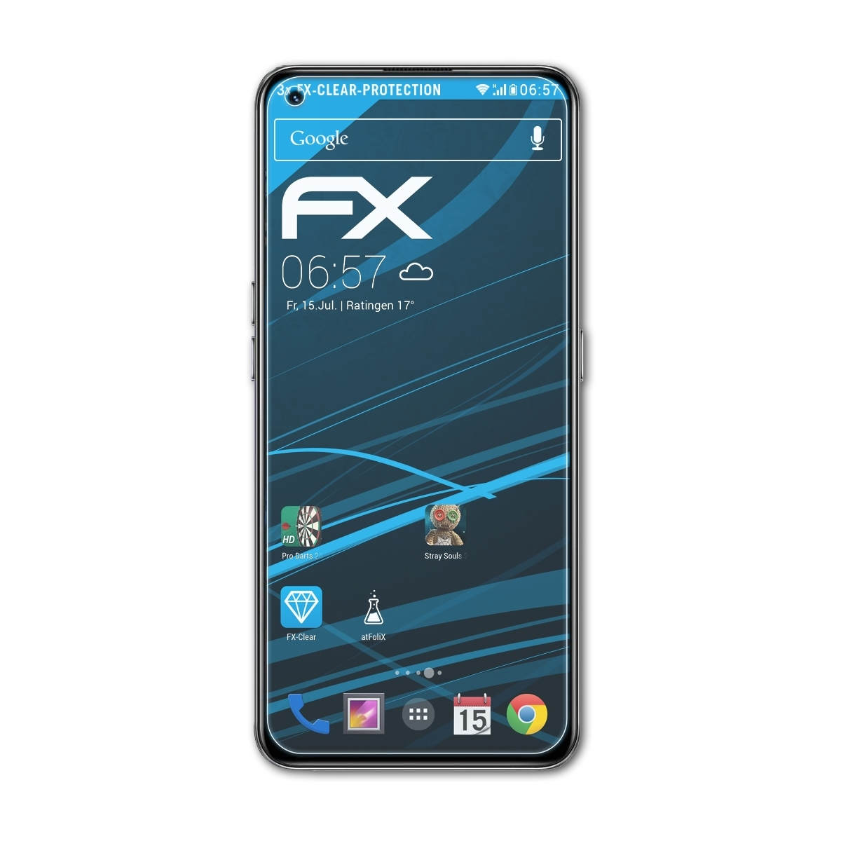 ATFOLIX 3x FX-Clear Displayschutz(für Realme Global) GT