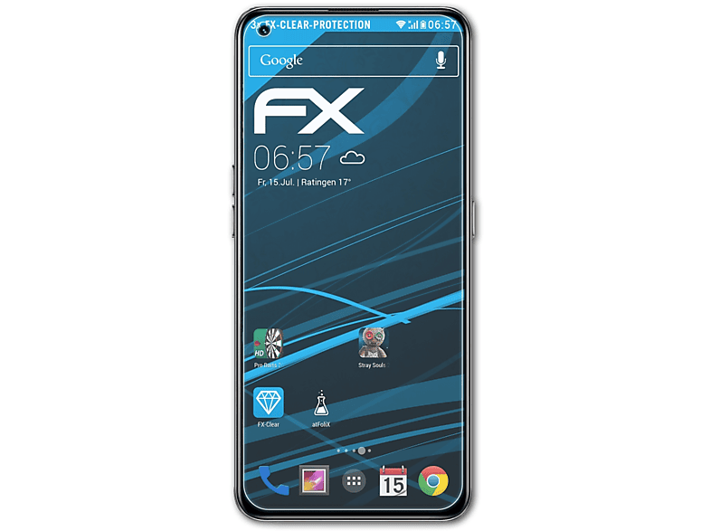 ATFOLIX 3x FX-Clear Displayschutz(für Realme GT Global)