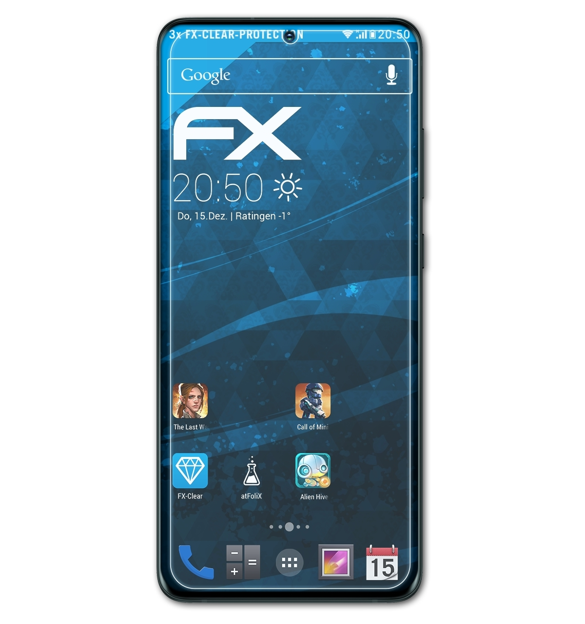Galaxy FX-Clear 3x Displayschutz(für S20 Samsung ATFOLIX Ultra)