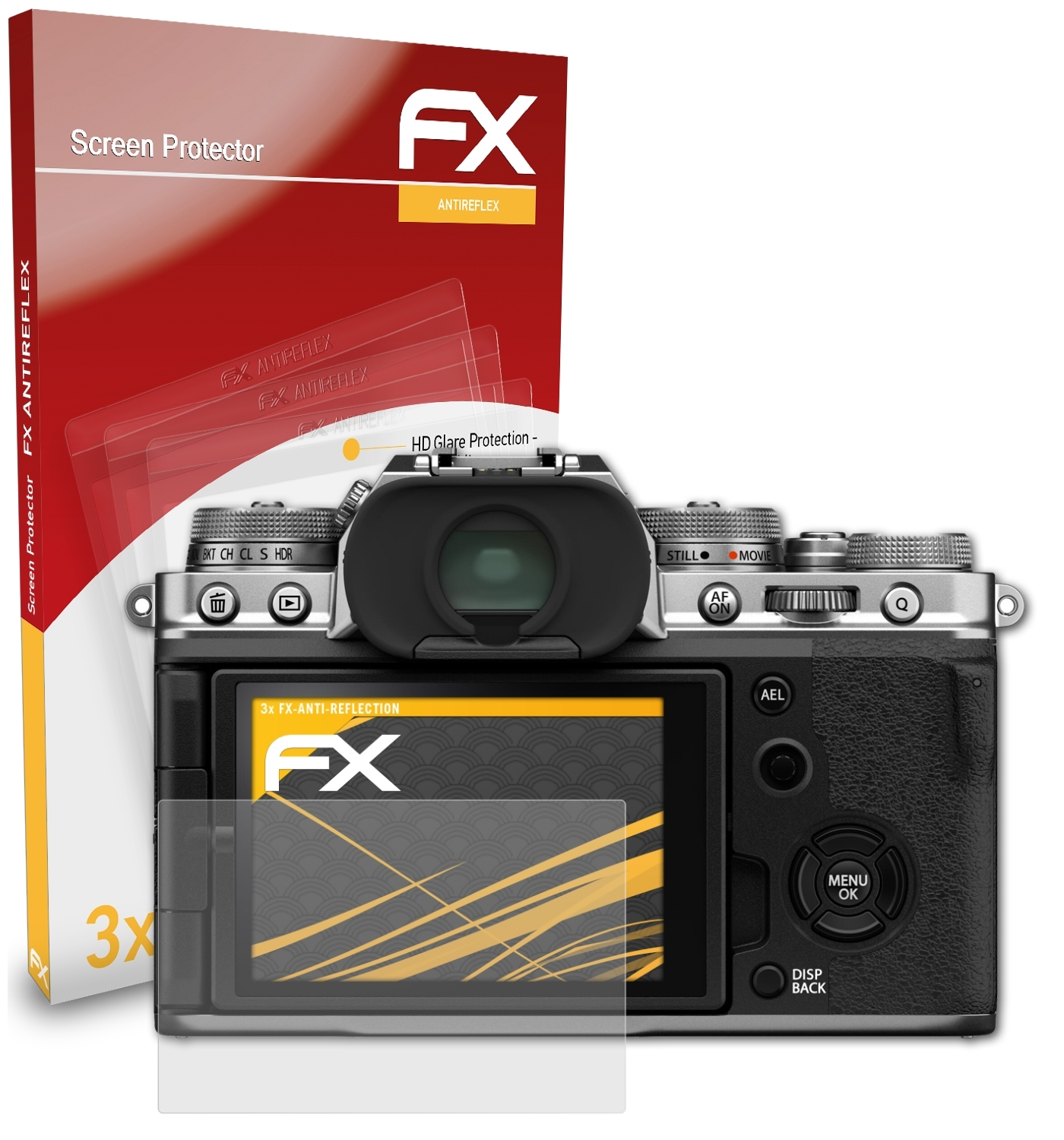 ATFOLIX 3x FX-Antireflex Fujifilm Displayschutz(für X-T4)