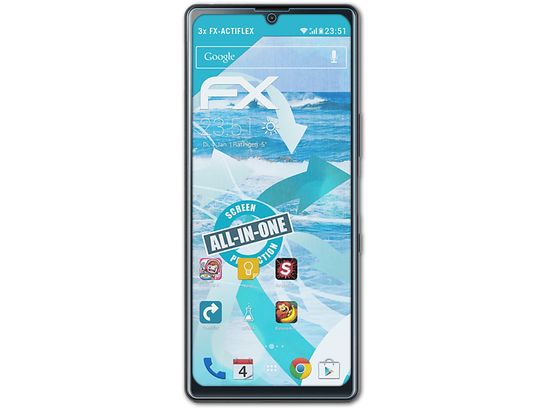 ATFOLIX 3x FX-ActiFleX Displayschutz(für Sony Xperia L4)