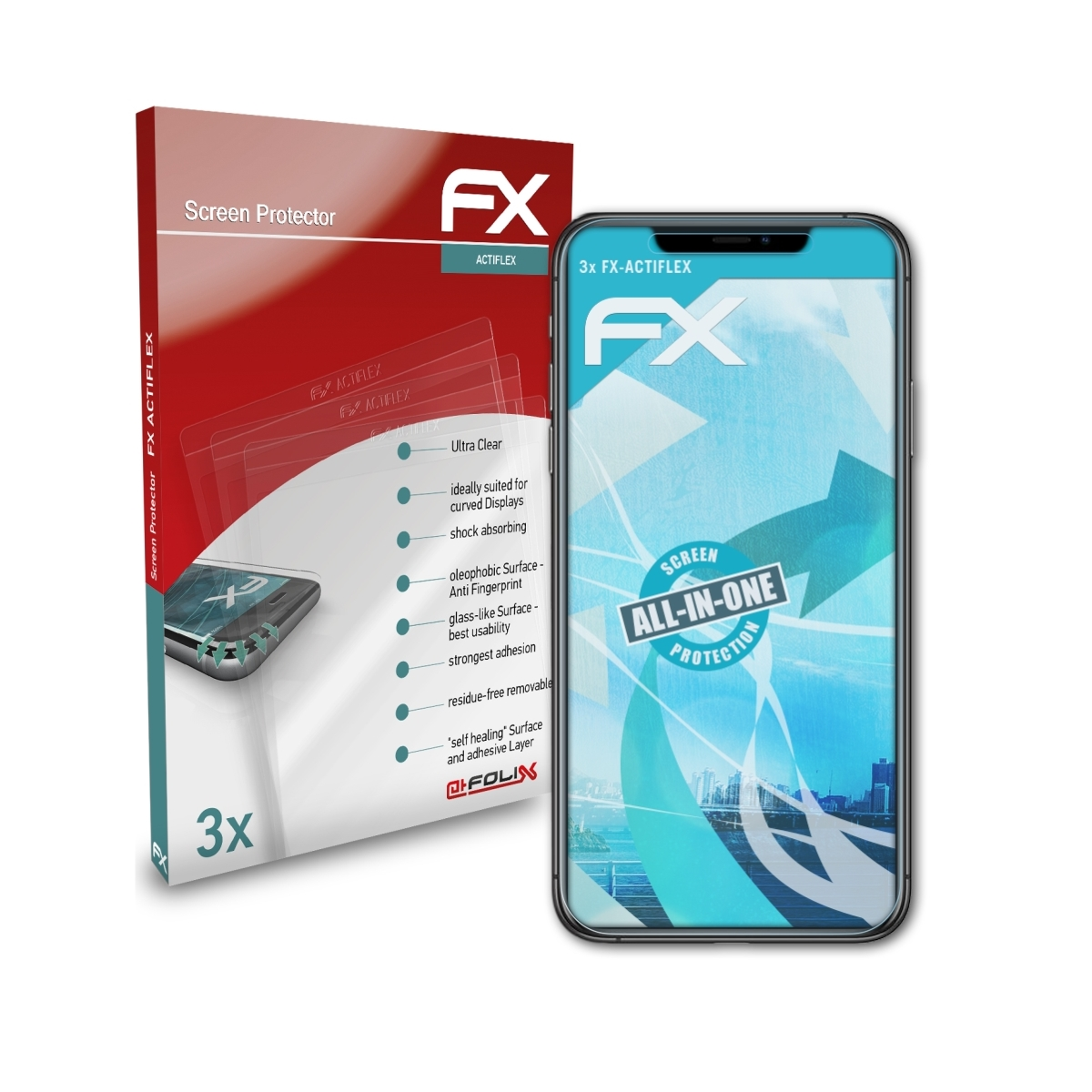 iPhone Max) Pro Displayschutz(für 3x 11 Apple FX-ActiFleX ATFOLIX