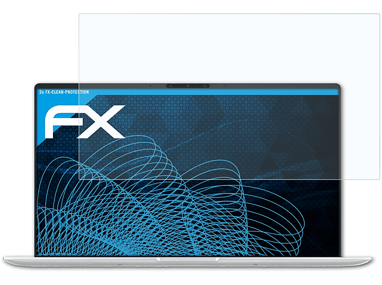 ATFOLIX 2x FX-Clear ZenBook (UX433FN)) Asus 14 Displayschutz(für