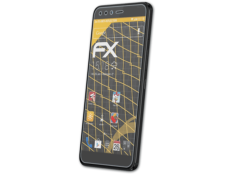 Zero ATFOLIX Displayschutz(für FX-Antireflex Infinix 5) 3x