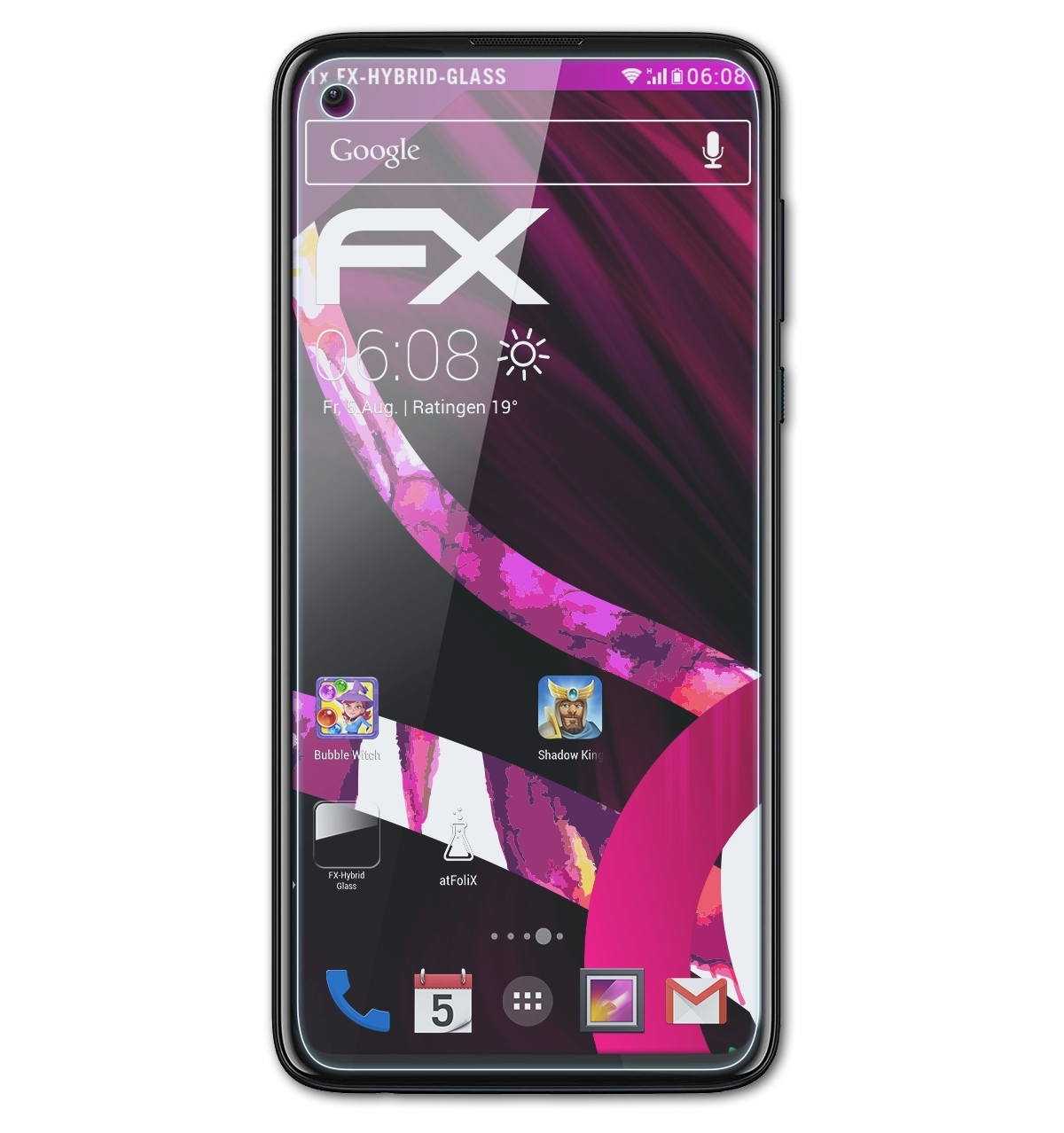 ATFOLIX FX-Hybrid-Glass Schutzglas(für Moto Motorola G Pro)