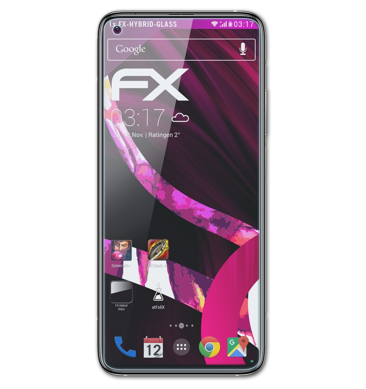 ATFOLIX FX-Hybrid-Glass Schutzglas(für Xiaomi Mi 10T)