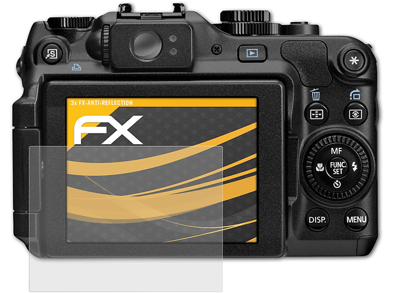 ATFOLIX 3x FX-Antireflex Displayschutz(für Canon PowerShot G12)