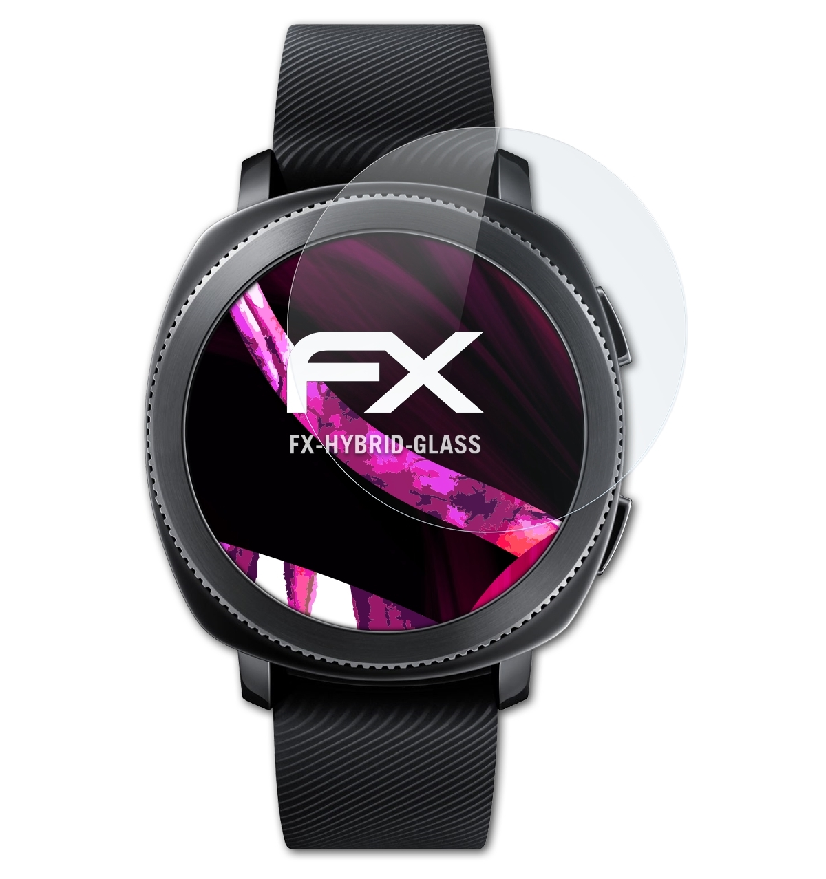 ATFOLIX FX-Hybrid-Glass Gear Samsung Sport) Schutzglas(für