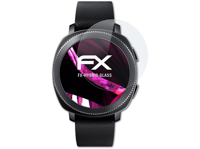 ATFOLIX FX-Hybrid-Glass Schutzglas(für Samsung Gear Sport)