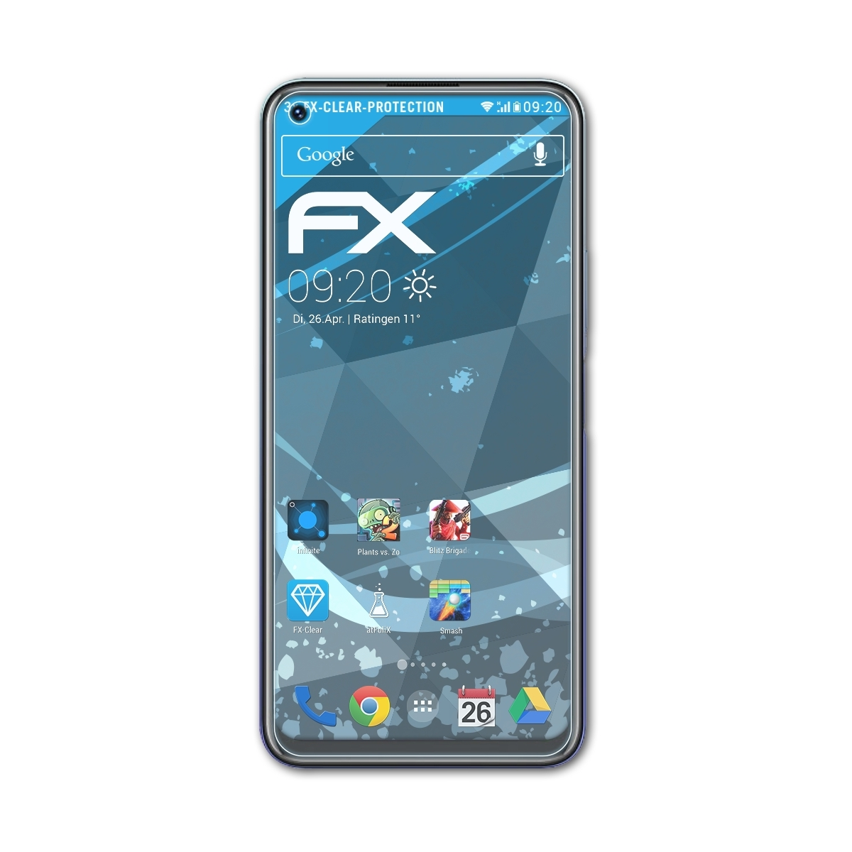 ATFOLIX 3x FX-Clear Displayschutz(für Vivo Y70s)