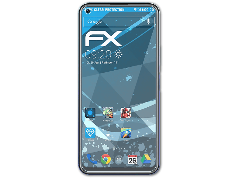 ATFOLIX 3x FX-Clear Displayschutz(für Vivo Y70s)