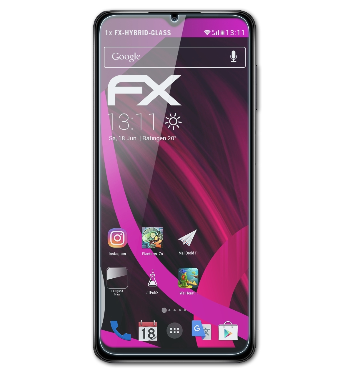 Schutzglas(für A12) Galaxy FX-Hybrid-Glass Samsung ATFOLIX