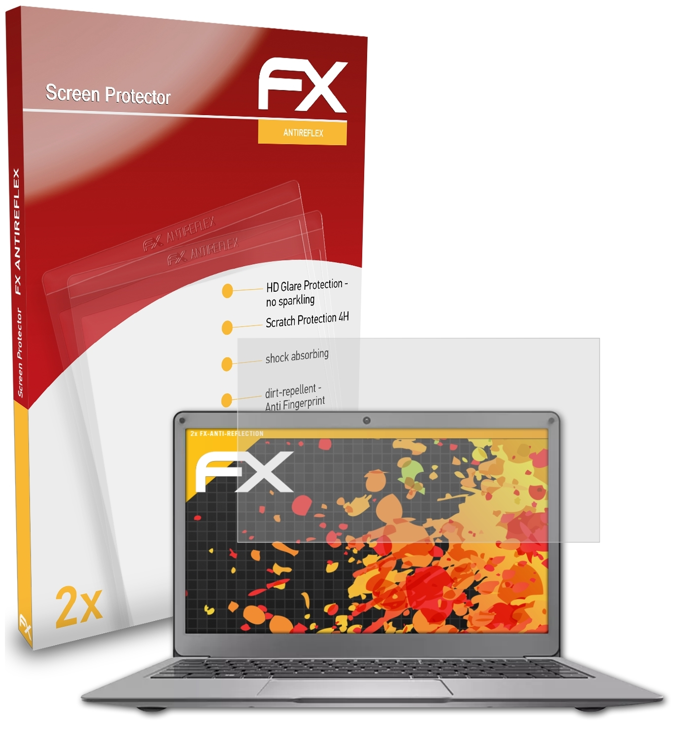 ATFOLIX 2x FX-Antireflex Displayschutz(für PNB Peaq S130)