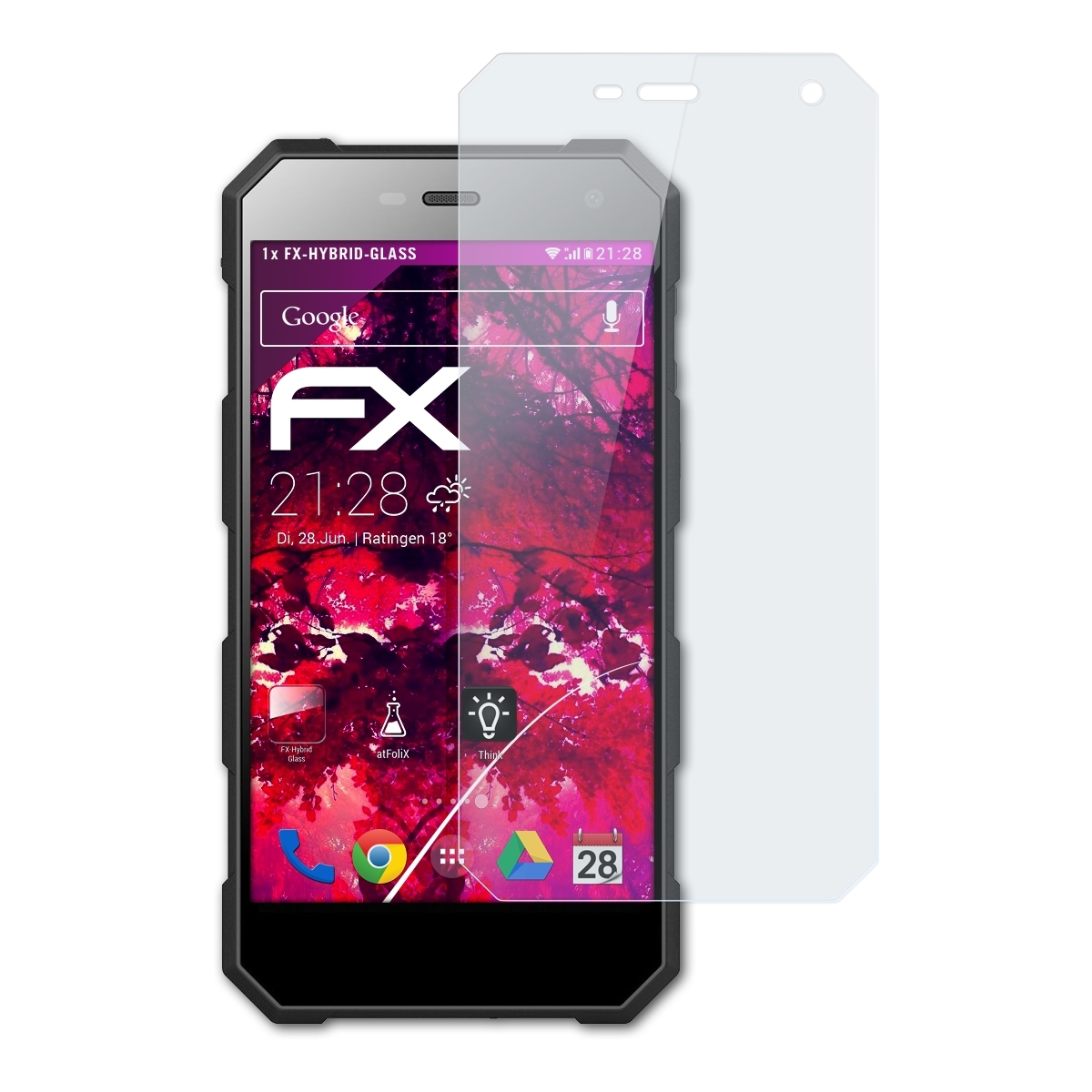 ATFOLIX FX-Hybrid-Glass Schutzglas(für Nomu S10 Pro)