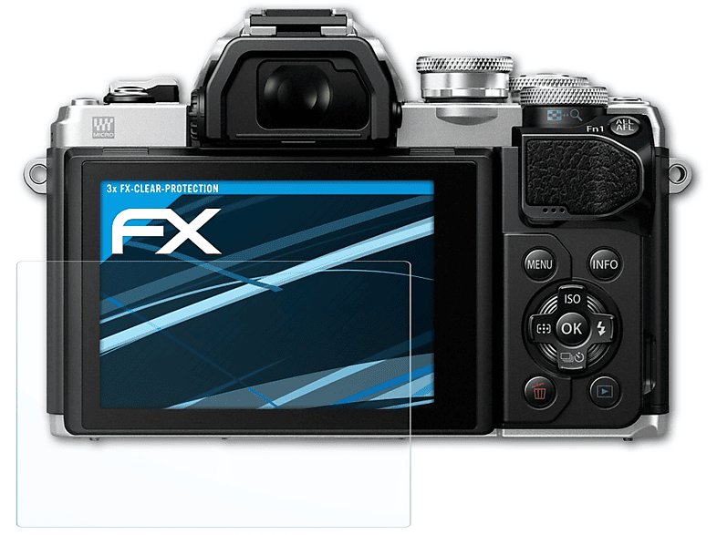 ATFOLIX 3x FX-Clear Displayschutz(für Olympus E-M10 Mark III) | Kamera Schutzfolie