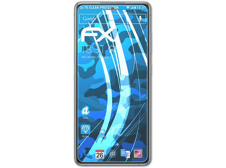ATFOLIX 3x FX-Clear Displayschutz(für Samsung Galaxy S20 FE)