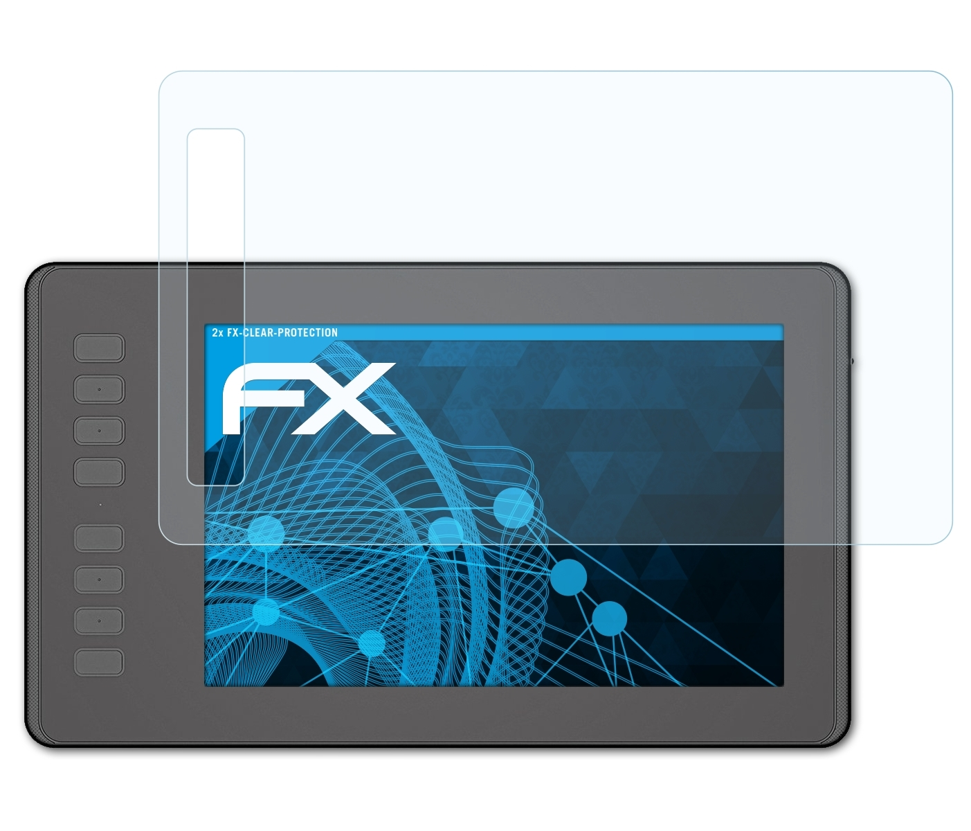 ATFOLIX 2x FX-Clear Huion Displayschutz(für H950P)
