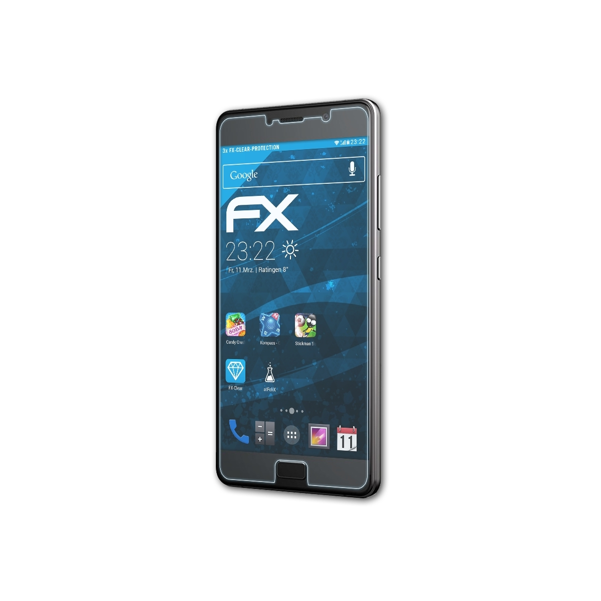 ATFOLIX 3x FX-Clear Lenovo Displayschutz(für P2)