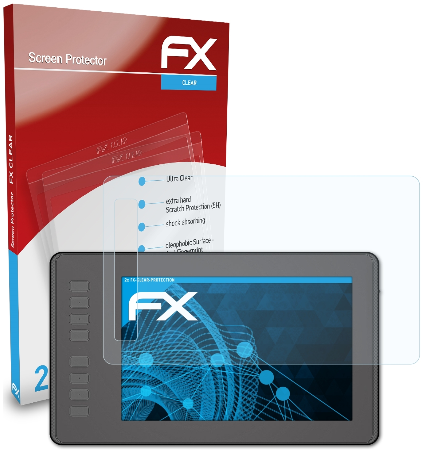 FX-Clear 2x Huion H950P) ATFOLIX Displayschutz(für