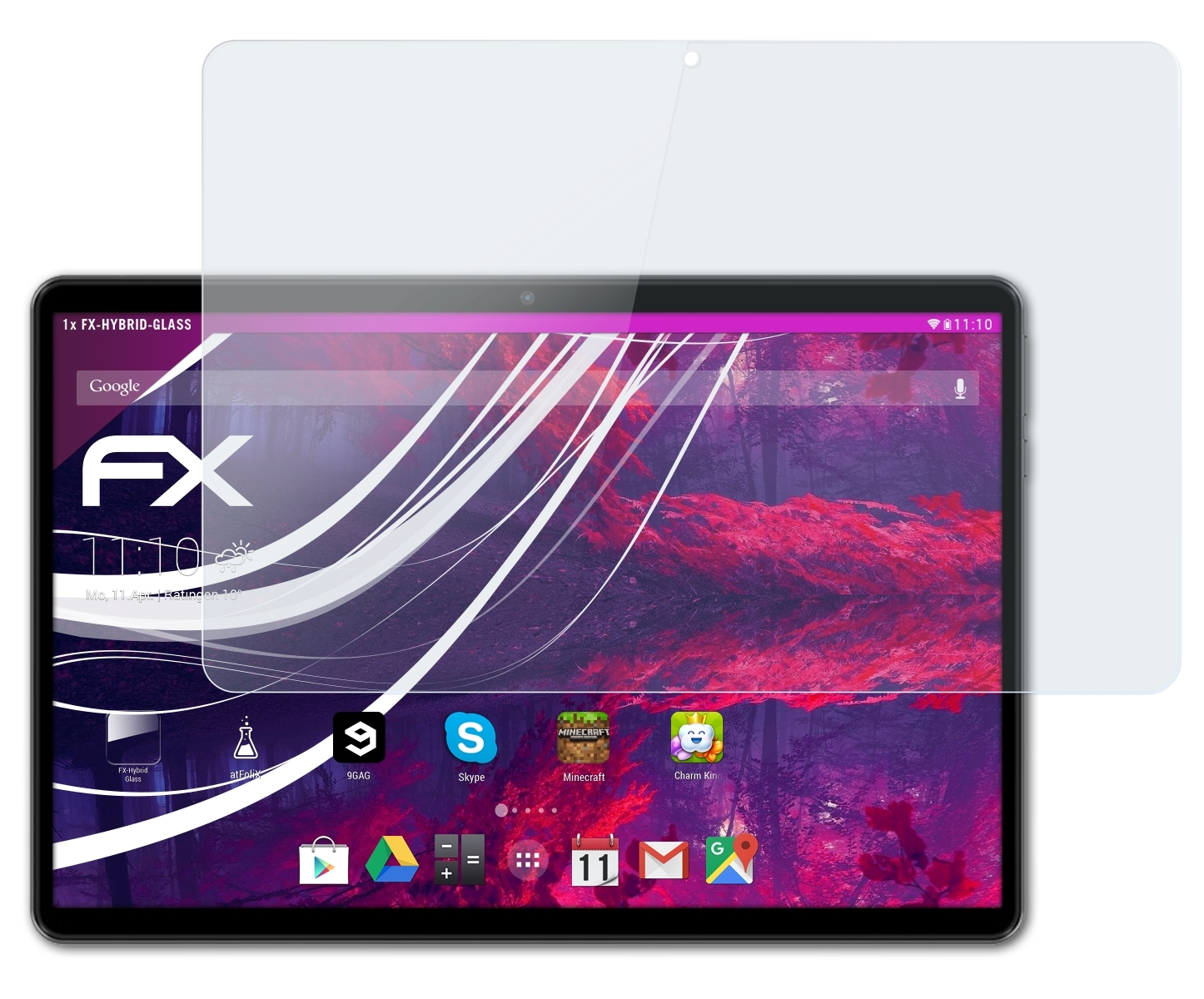 ATFOLIX FX-Hybrid-Glass Schutzglas(für P25) Teclast