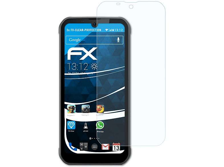 ATFOLIX 3x Displayschutz(für Pro) FX-Clear Gigaset GX290