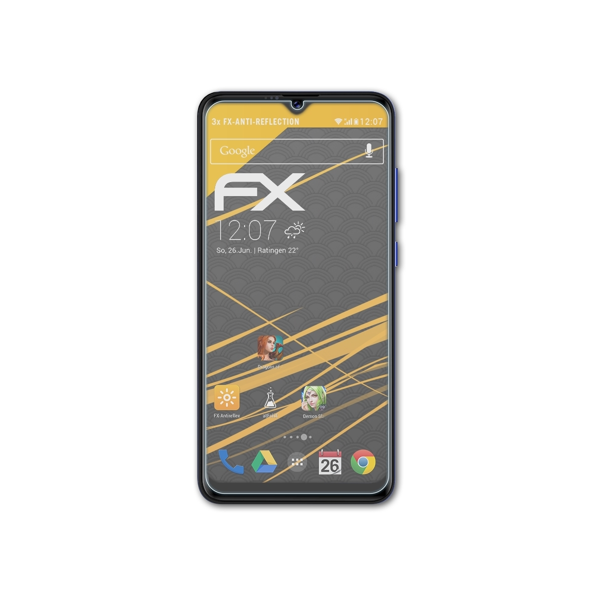FX-Antireflex AllCall S10) ATFOLIX 3x Displayschutz(für