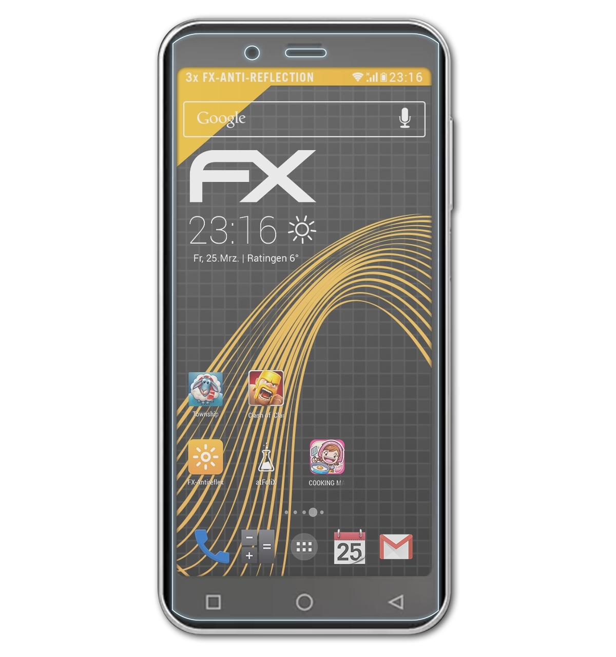 400) Displayschutz(für Peaq PSP ATFOLIX FX-Antireflex 3x