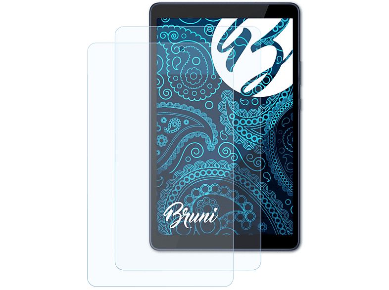 BRUNI 2x Basics-Clear T8) Schutzfolie(für Huawei MatePad