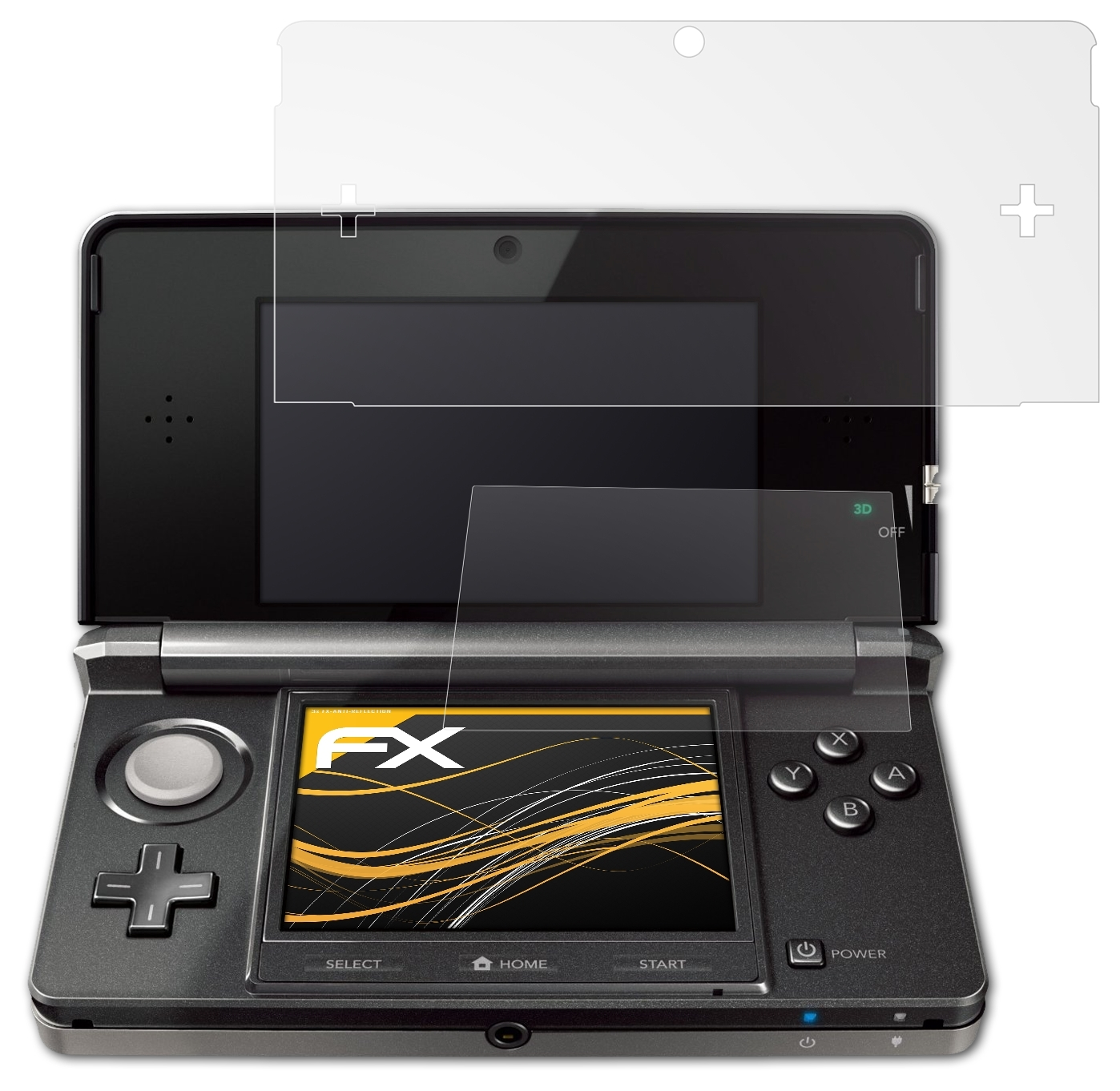 ATFOLIX 3x FX-Antireflex Displayschutz(für Nintendo 3DS (2011))