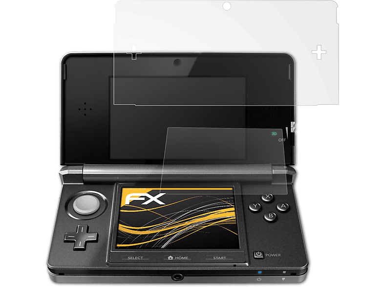 (2011)) Nintendo 3DS 3x FX-Antireflex ATFOLIX Displayschutz(für