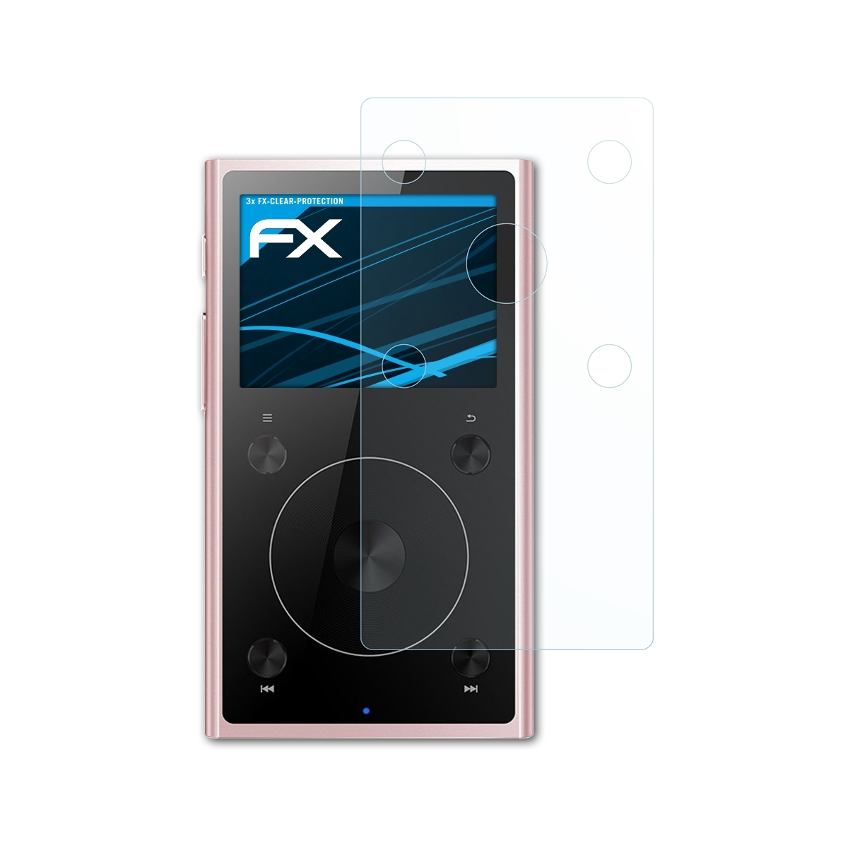 FX-Clear Displayschutz(für FiiO 3x ATFOLIX X1 II)