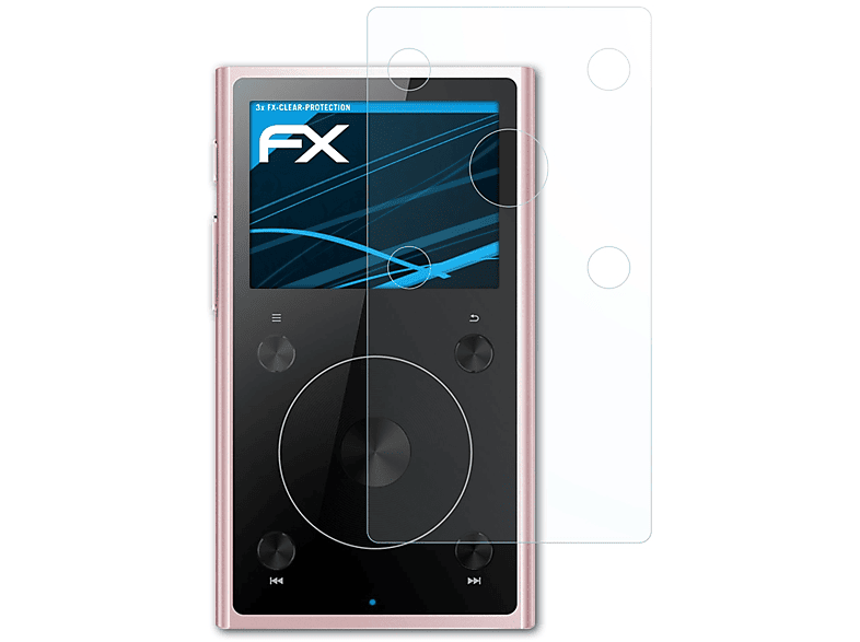 FiiO Displayschutz(für 3x X1 FX-Clear ATFOLIX II)