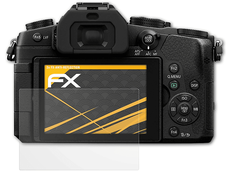 ATFOLIX 3x FX-Antireflex Displayschutz(für Panasonic DMC-G81) Lumix