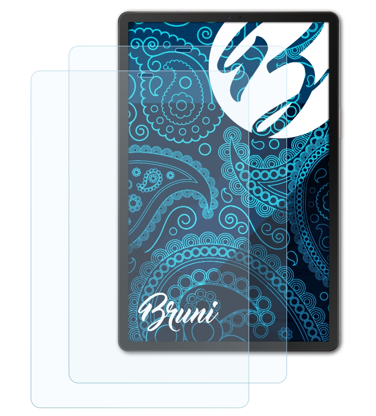 BRUNI 2x Basics-Clear Schutzfolie(für Samsung S5e) Galaxy Tab