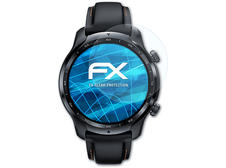 ATFOLIX 3x FX-Clear Displayschutz(für Mobvoi TicWatch Pro 3)