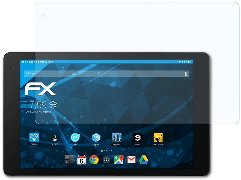 FX-Clear P10606 2x Displayschutz(für ATFOLIX Medion LIFETAB (MD60526))