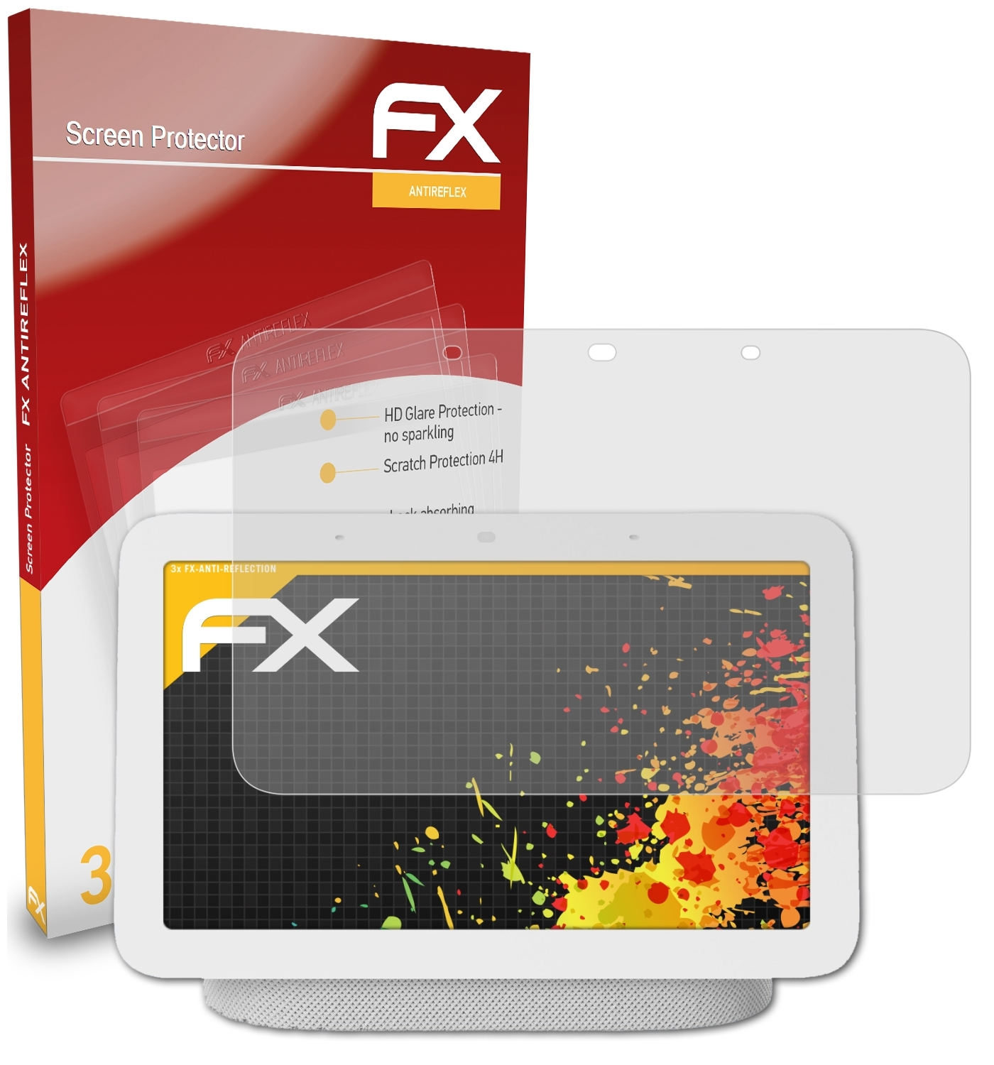Hub 3x Displayschutz(für Generation)) Google FX-Antireflex ATFOLIX Nest (2.