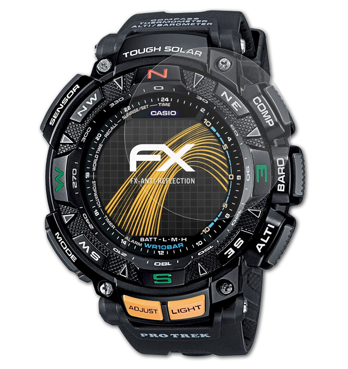 Casio FX-Antireflex PRG-240-1ER) Displayschutz(für 3x ATFOLIX