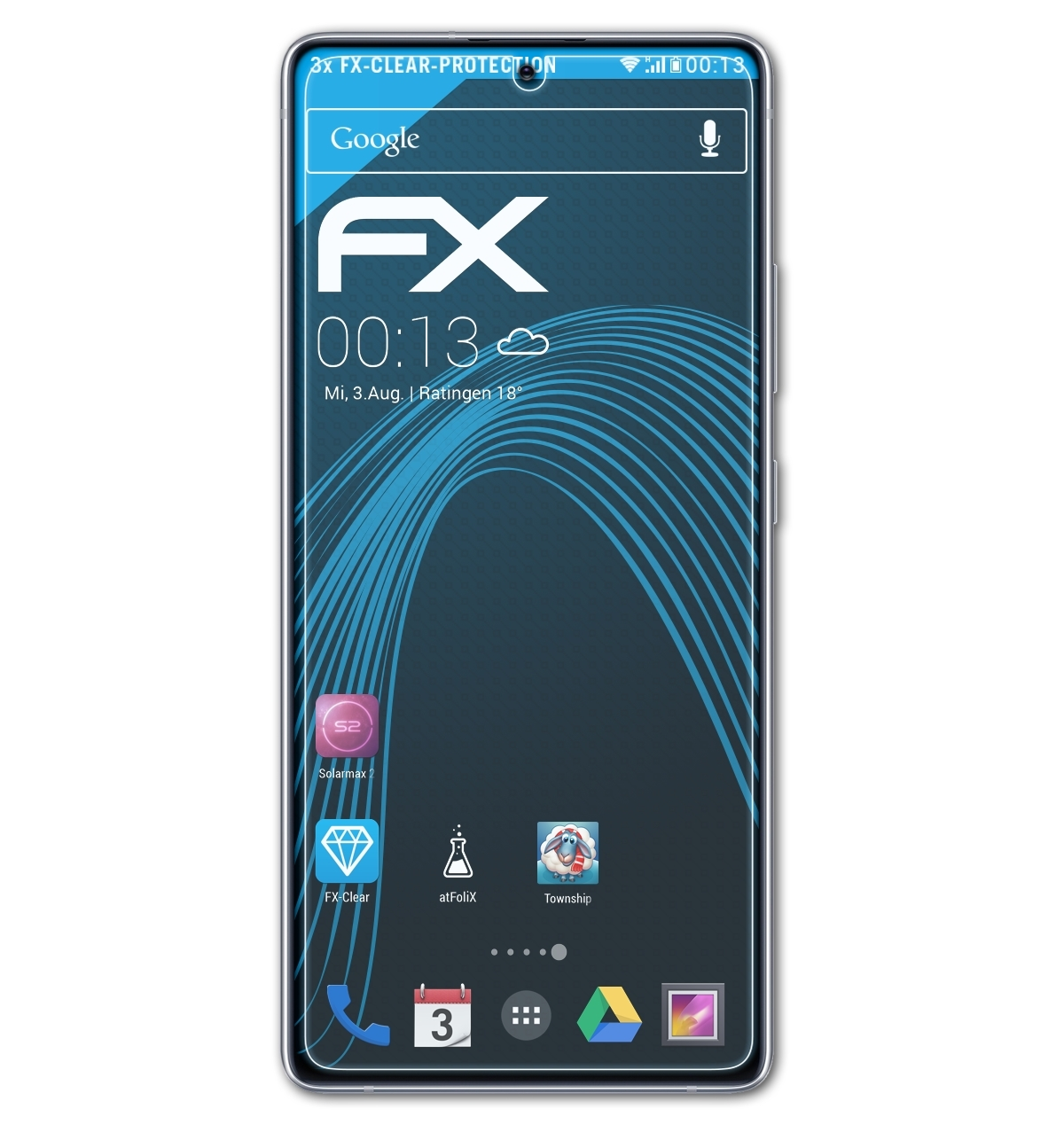 S10 FX-Clear ATFOLIX 3x Galaxy Samsung Lite) Displayschutz(für