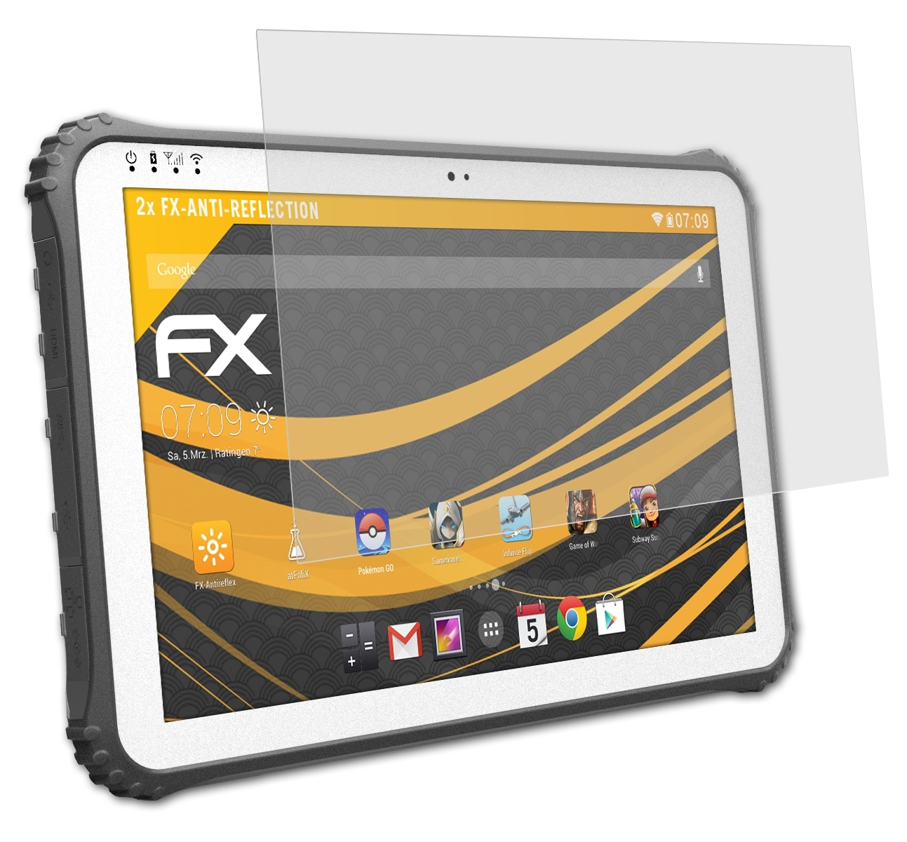 ATFOLIX 2x FX-Antireflex Logic K122) Fieldbook Instrument Displayschutz(für