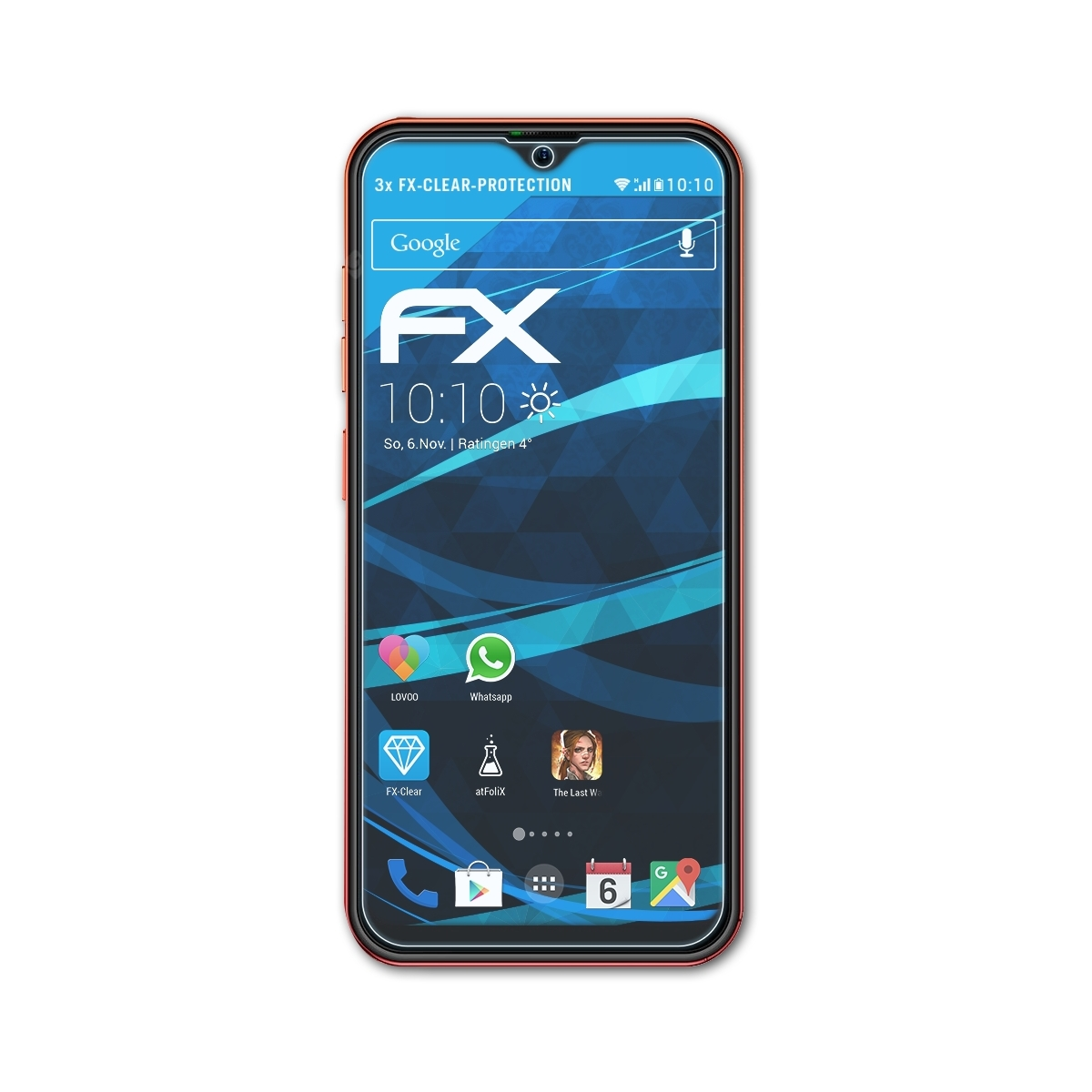 FX-Clear 8) ATFOLIX Displayschutz(für 3x Note Ulefone