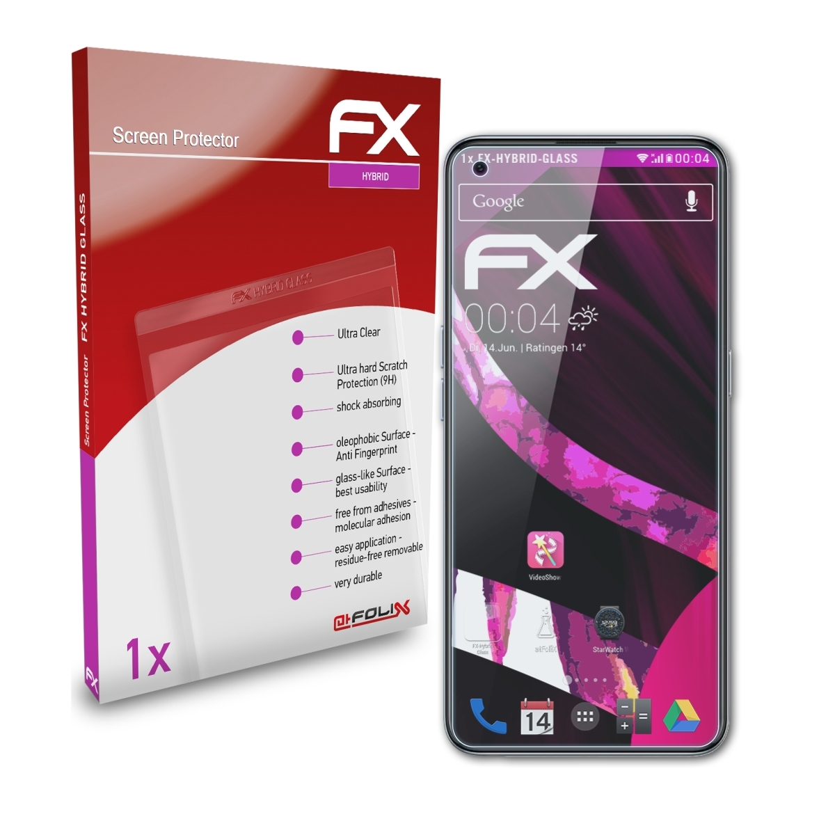 Realme FX-Hybrid-Glass Pro ATFOLIX Q3 Carnival) Schutzglas(für