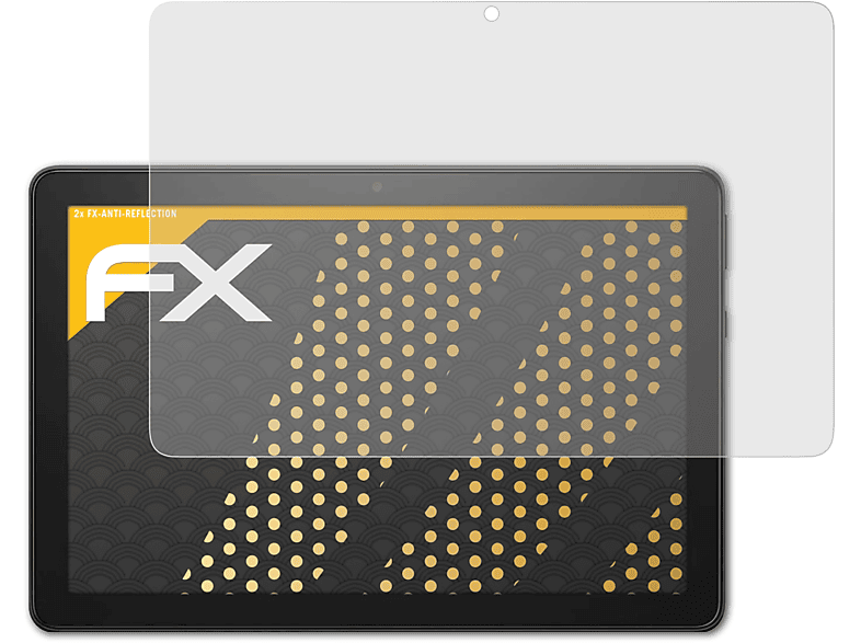 Displayschutz(für (2021)) Amazon 10 ATFOLIX FX-Antireflex Fire HD 2x