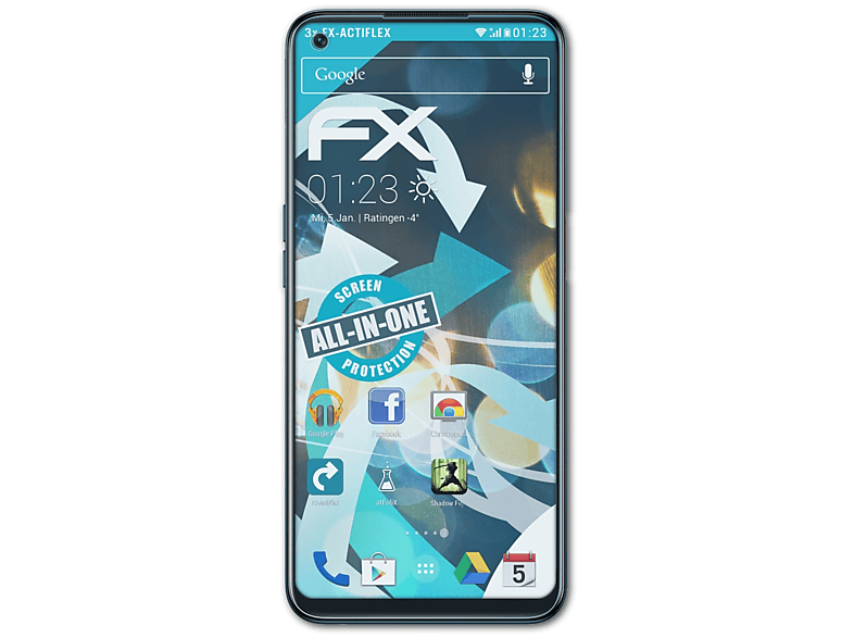 ATFOLIX 3x FX-ActiFleX OnePlus Nord N200) Displayschutz(für