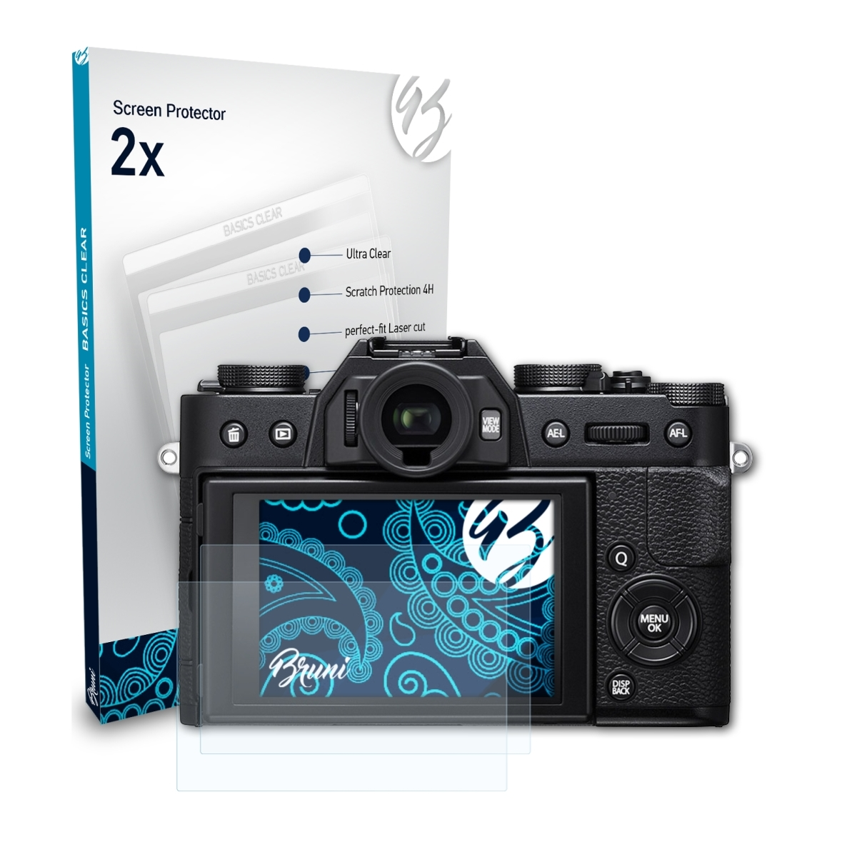 BRUNI Basics-Clear Fujifilm Schutzfolie(für 2x X-T20)