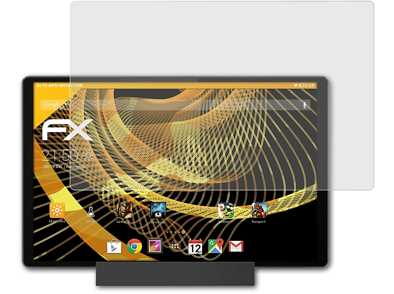 ATFOLIX 2x FX-Antireflex Displayschutz(für Lenovo Smart Tab M10 Plus)