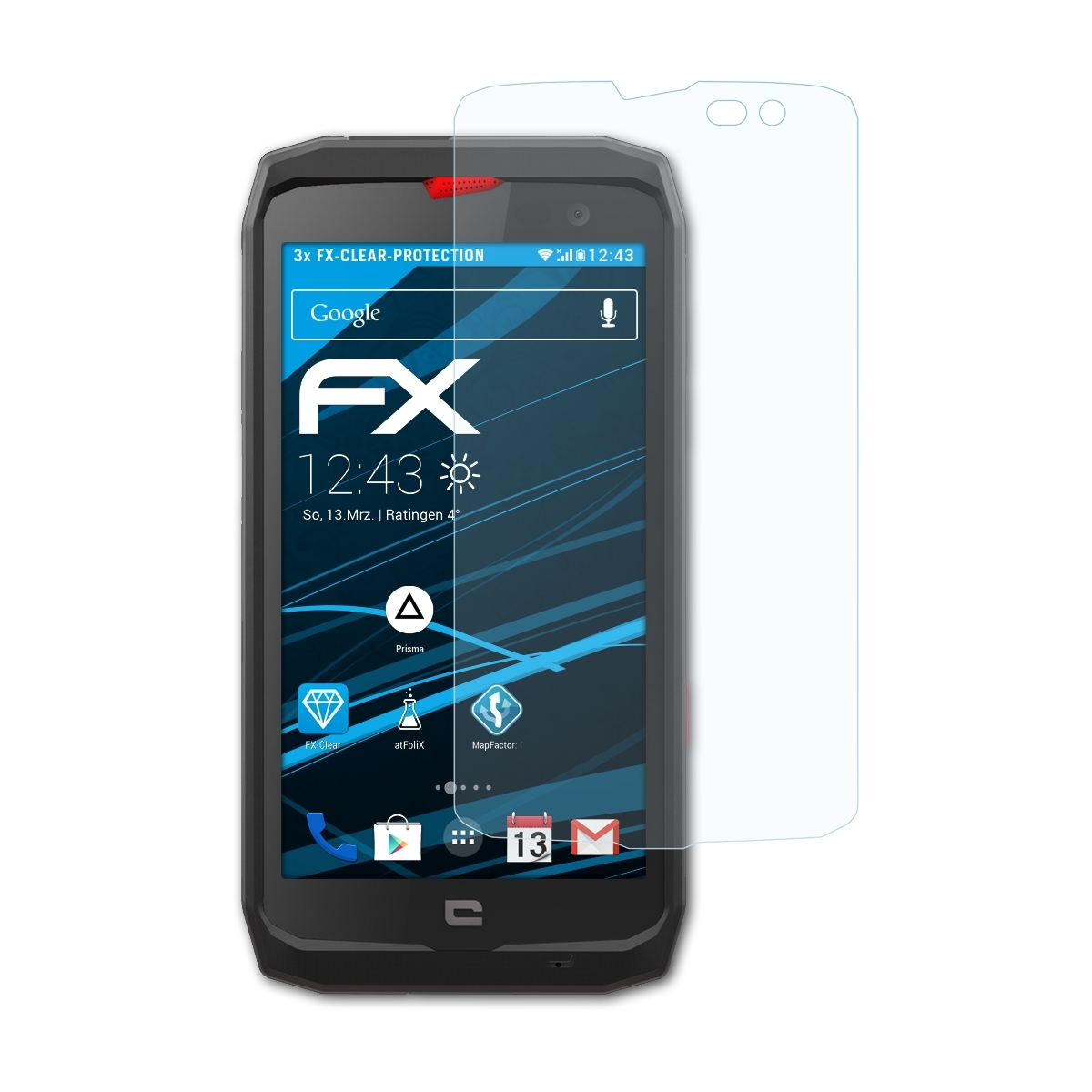 Crosscall Action FX-Clear ATFOLIX 3x Displayschutz(für X3)