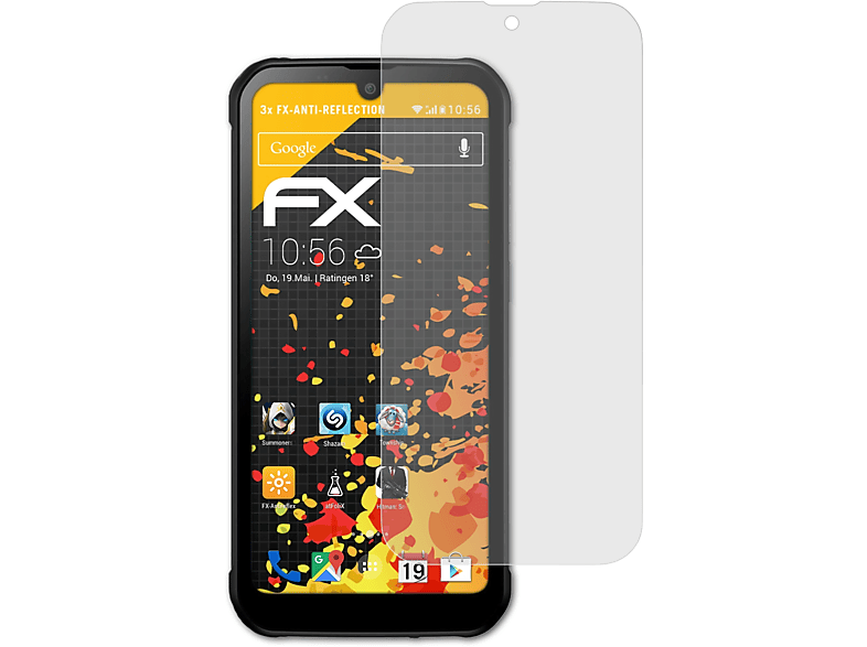 Plus) ATFOLIX FX-Antireflex Gigaset GX290 3x Displayschutz(für