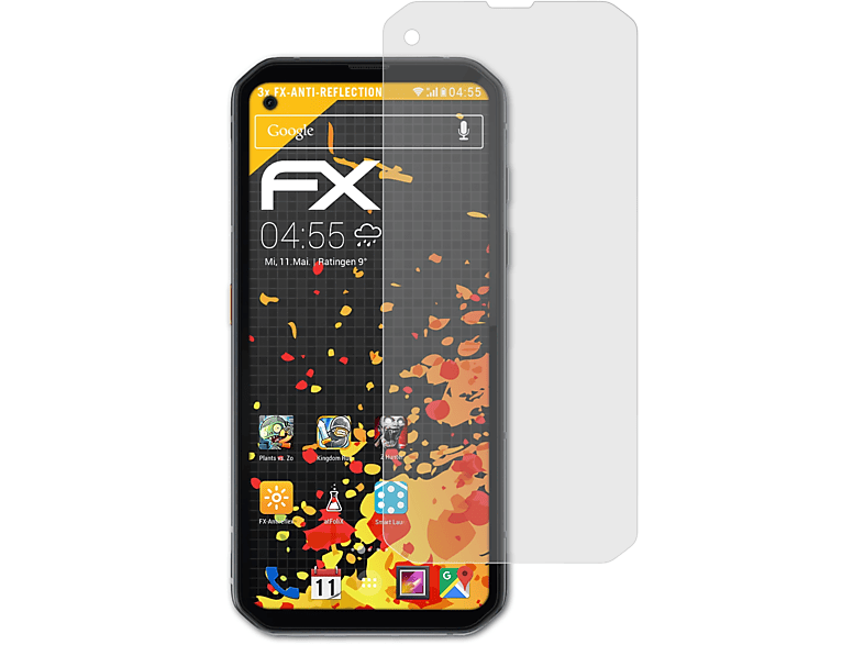 ATFOLIX 3x FX-Antireflex Displayschutz(für Blackview BL6000 Pro)